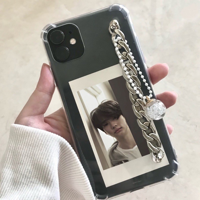 Case Straykids Aesthetic Phone Grip Chain Strap Casing
