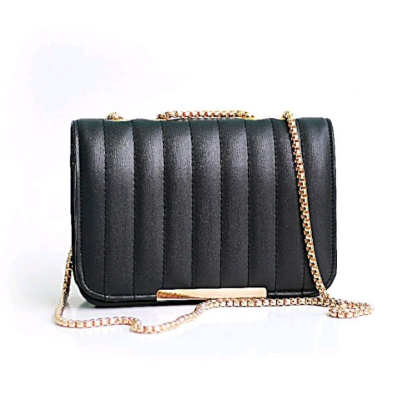 Tas Selempang Wanita Import Rante Emas Original