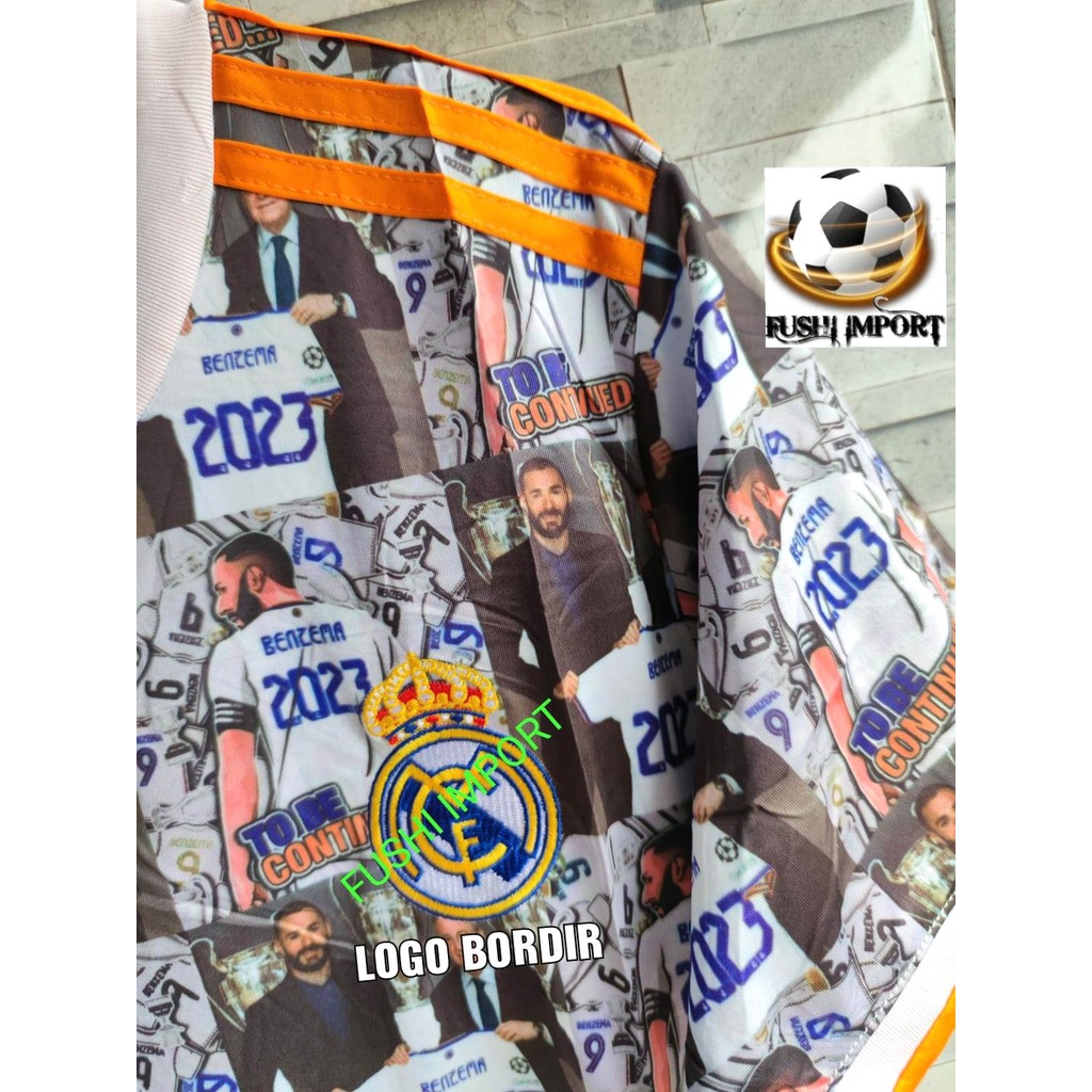 Jersey Baju Bola Madrid Special Edition Benzema 2022 2023 Grade Ori