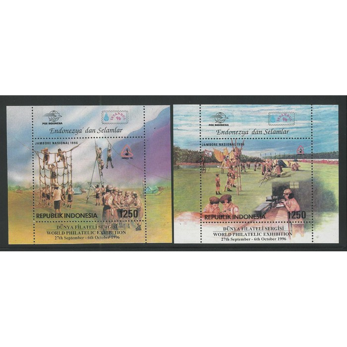 

Satu Set Souvenir Sheet Perangko Indonesia Serie Jambore Tahun 1996