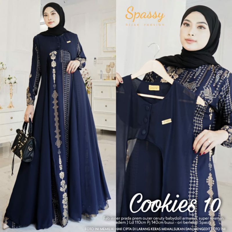 Gamis Muslimah Pakaian Wanita Pakaian Wanita Muslimah Pakaian Kekinian Dress Spassy