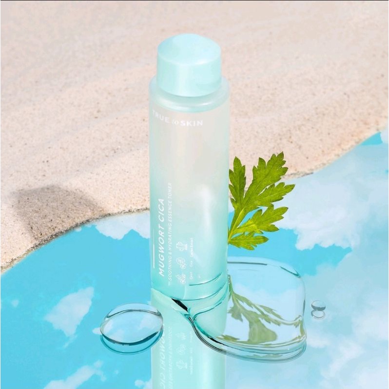 True To Skin Mugwort Cica Essence Toner | Mugwort Tripeptide Moisturizer Gel Cream