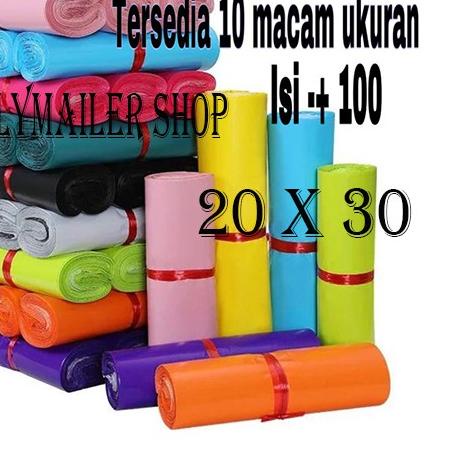 

✱ PLASTIK PACKINGAN PACK POLYMAILER SHOP ukuran 20x30 ISI ±100 LEMBAR TEBAL ONLINE 20 x 30 ✴