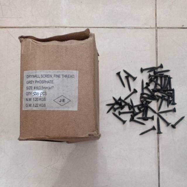 Sekrup Gypsum/ Sekrup Plafon ukuran 6×1" (500bj)