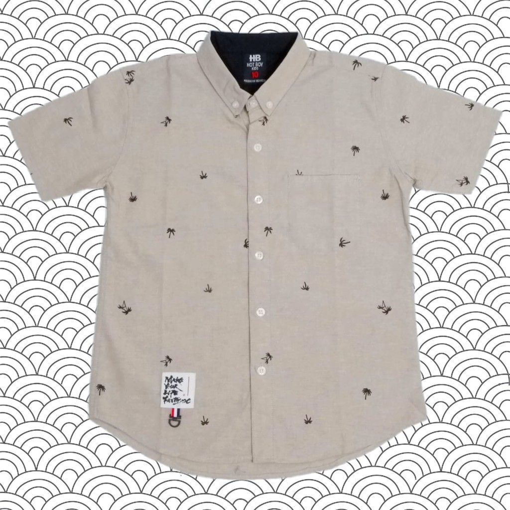 

Dancus - Kemeja Anak Casual Motif Printing Tangan Pendek Size 4 - 14 (RK058.2)B