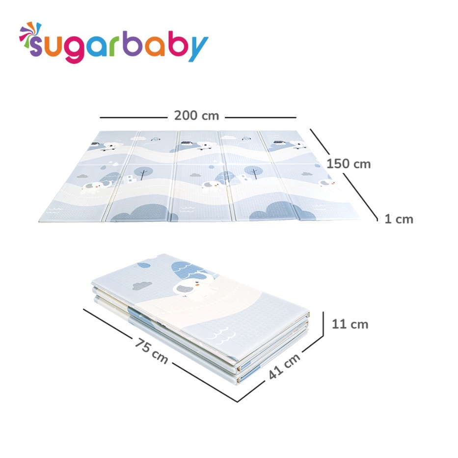 Sugar baby Foldable Baby Playmat Alas Bermain Bayi Merangkak (Nature Series) / Playmat Lipat Anak / Karpet Lipat Bayi / Matras Bayi CBKS