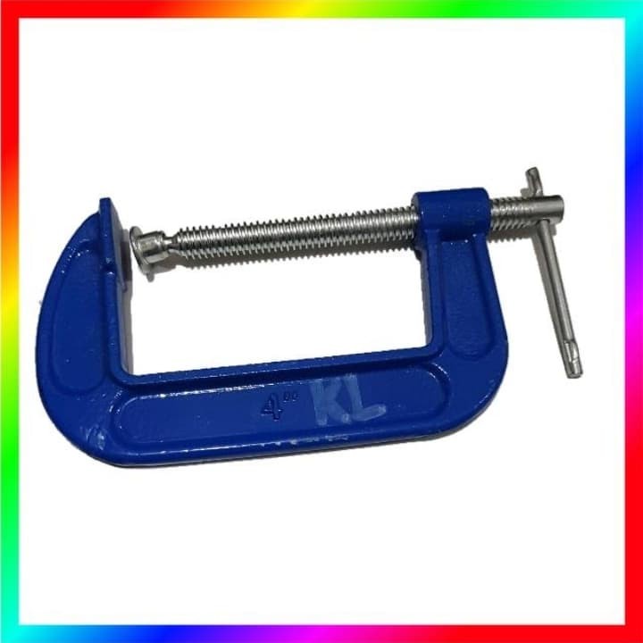 Clamp c bais 4 inc merk RUSH / klem bais C / penjepit kayu