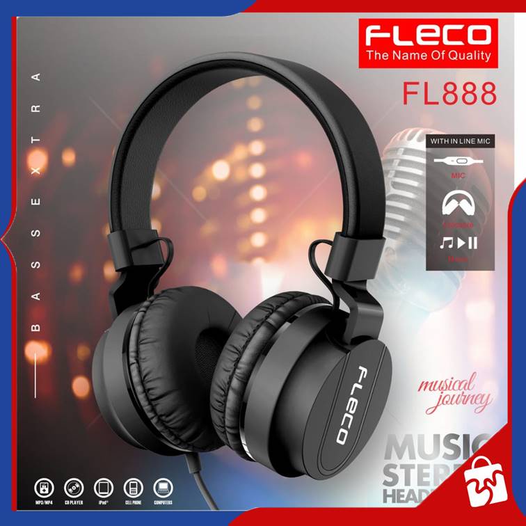 Headphone Extra Bass FLECO FL-888
