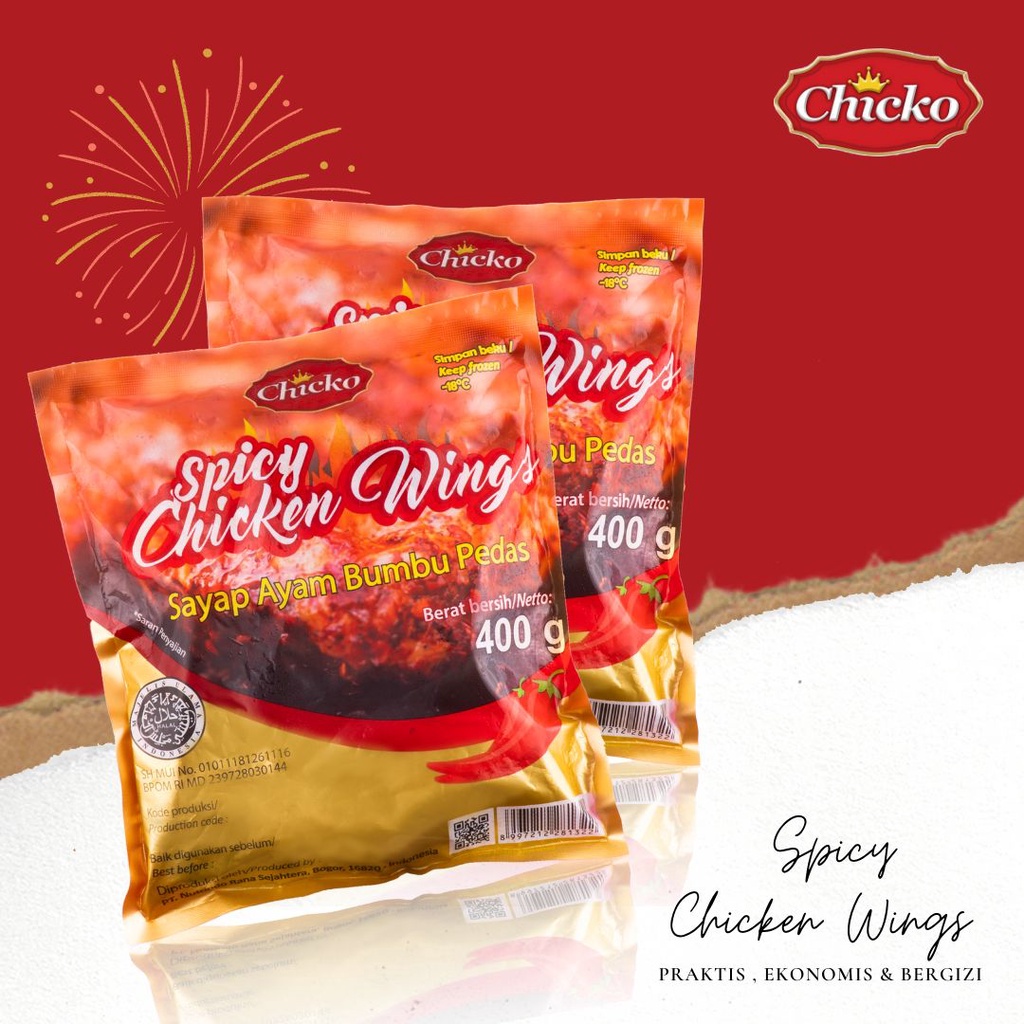 

Chicko Chiken Wings Spicy 400 Gr