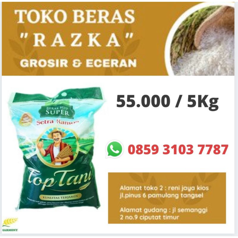 

Beras Top tani 5kg