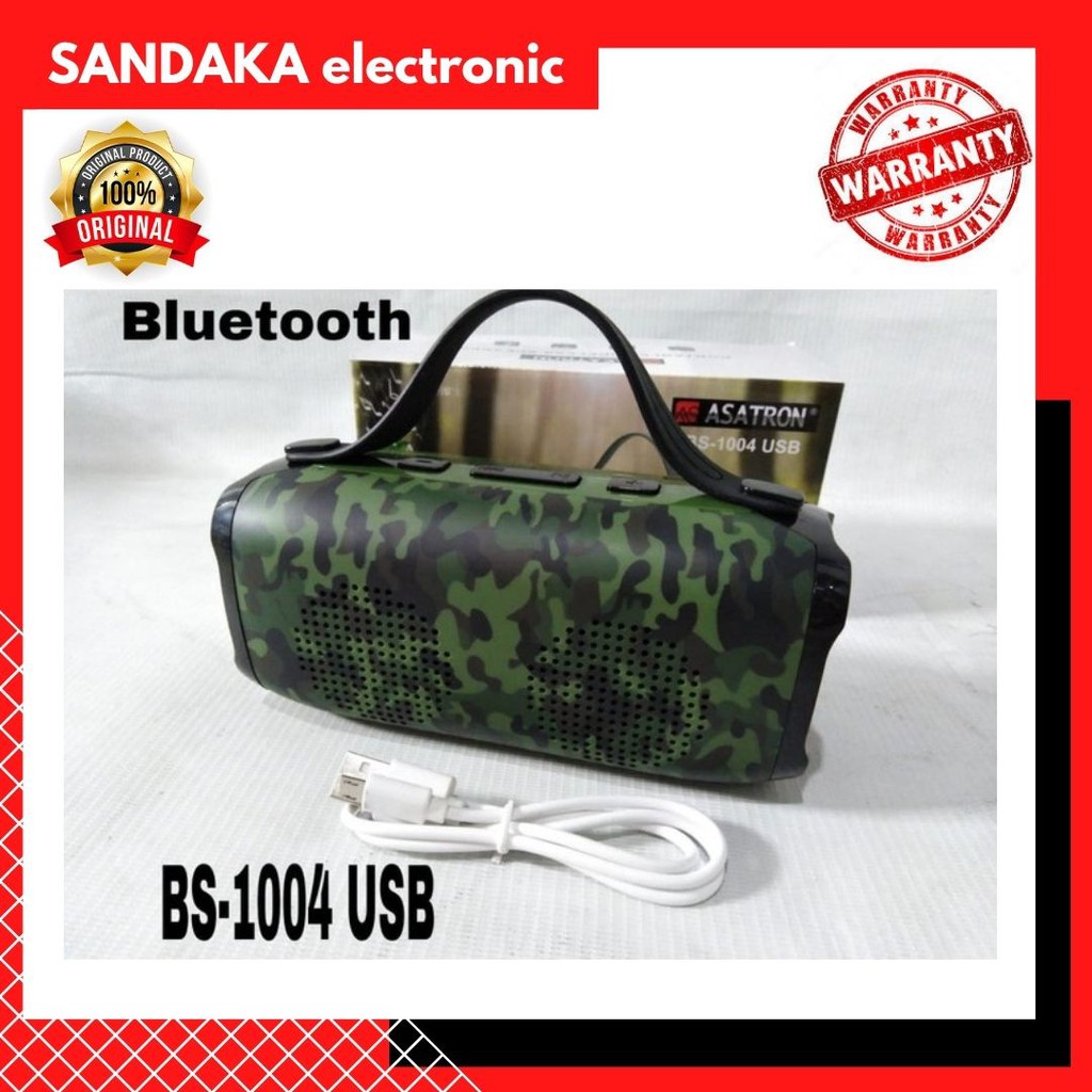 Asatron BS-1004 USB Portable Bluetooth Speaker / Radio FM / USB / TF Music Player