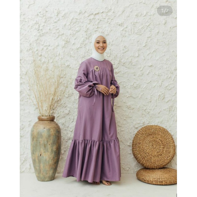 NORA DRESS LAVENDER S by WEARING KLAMBY