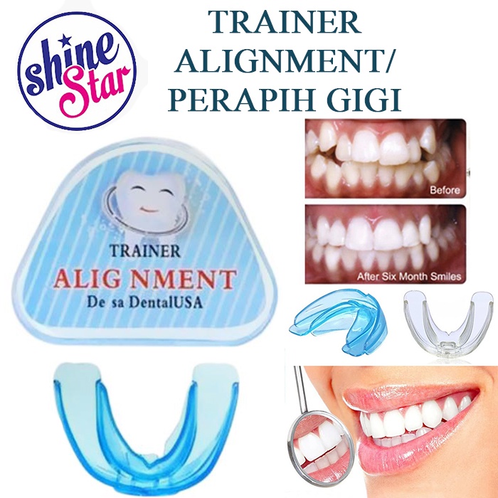 SHINE STAR - [ PAKET 2 IN1 ] Original 100% Alat Perapi Gigi Alignment + Dazzling White Pen Pemutih Gigi Kuning Permanen