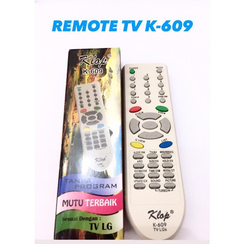 REMOTE TV KLOP K-609