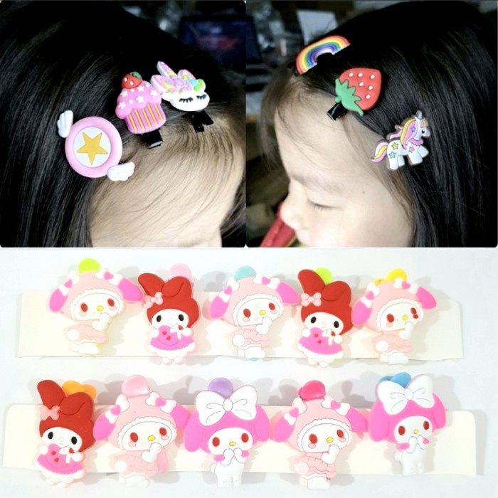 1 Pc Jepit Rambut Anak Jepitan Motif Karakter Kartun Import Lucu