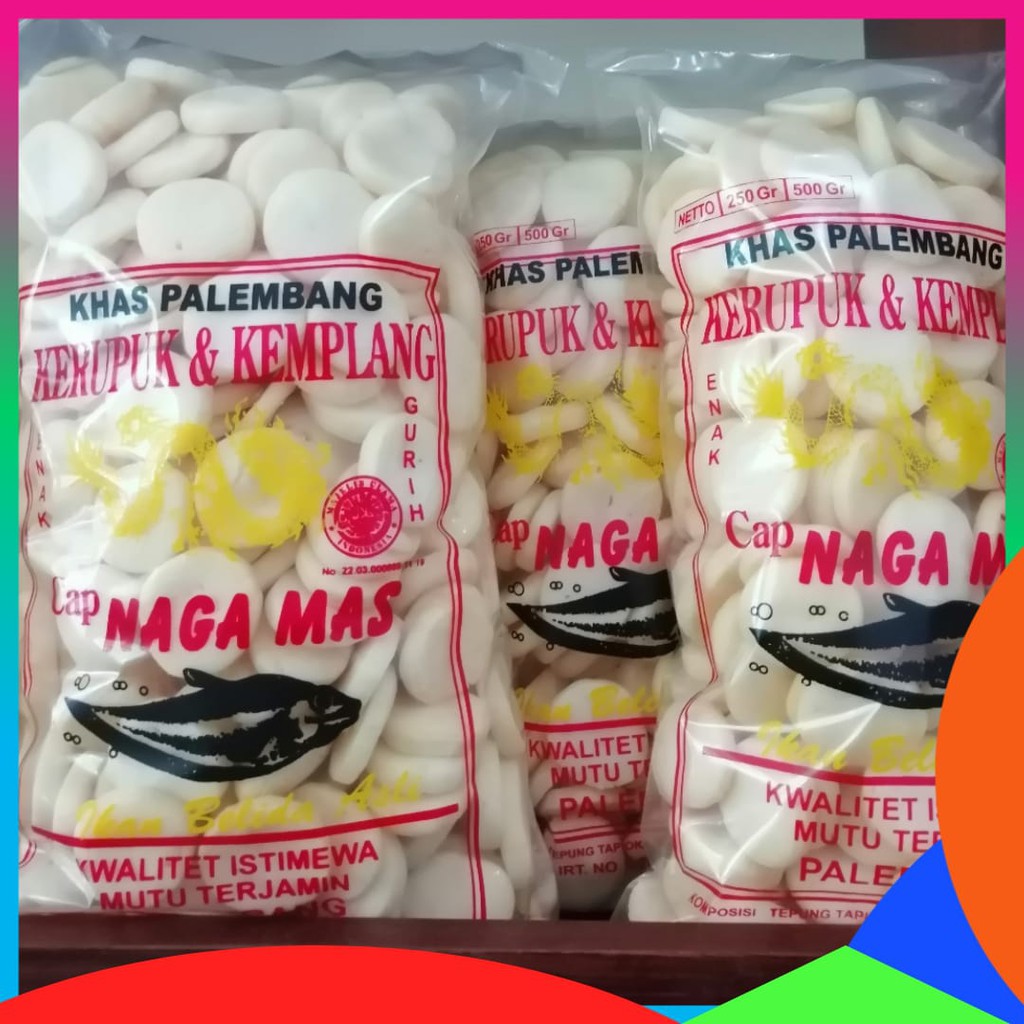 

KEMPLANG MINI 1 KILOGRAM NAGA MAS PALEMBANG- KERUPUK KOIN
