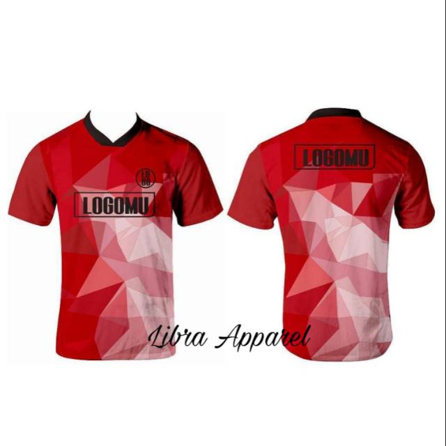 BAJU JERSEY CUSTOM BEBAS DESAIN FUTSAL VOLLY  BADMINDTON