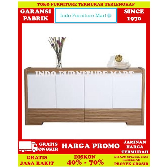 Meja Tv Rak Tv Lemari Pendek Sideboard Bufet Siantano Serba Guna Cr 3