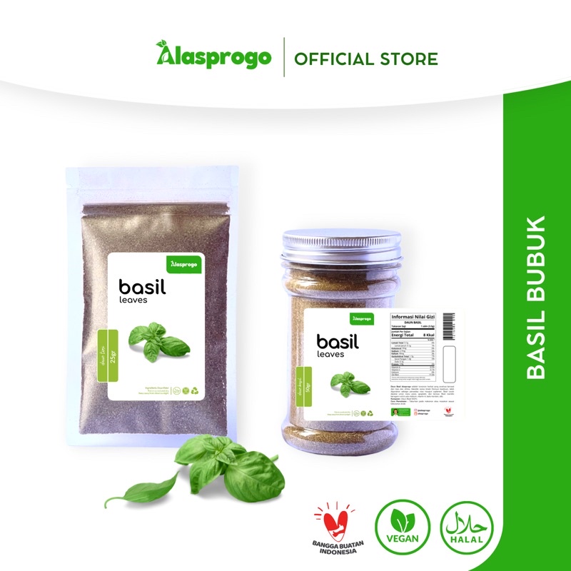 

Alasprogo Basil Bubuk / Basil Leaf Powder / Daun Basil