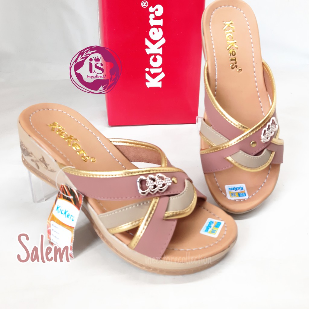 WEDGES SANDAL WANITA KICKERS TERHITS KODE SLP13 MURAH GROSIR