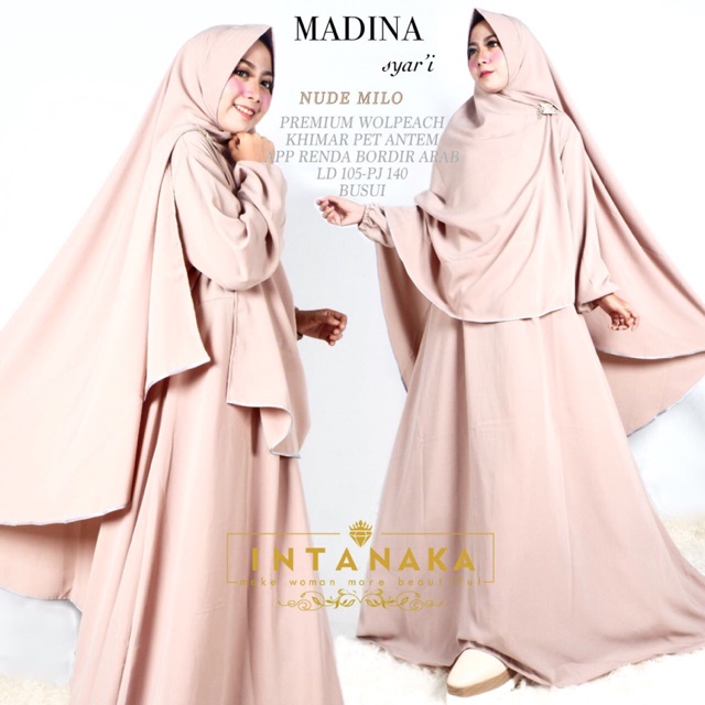 Madina syar’i premium set syar’i polos