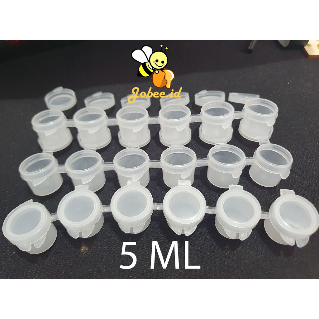 

Pot Cat Plastik Renteng 6 Tabung 6 x 5 ML Tempat Cat Acrylic Akrilik Paint Pot Ink Tinta Cup Strip 5 ML