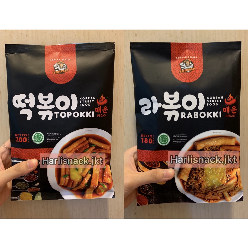 

Ashiaaap Rabokki / Topokki- Ramen Topokki HALAL / Tteokbokki Instant Toppoki Tokpoki Topoki