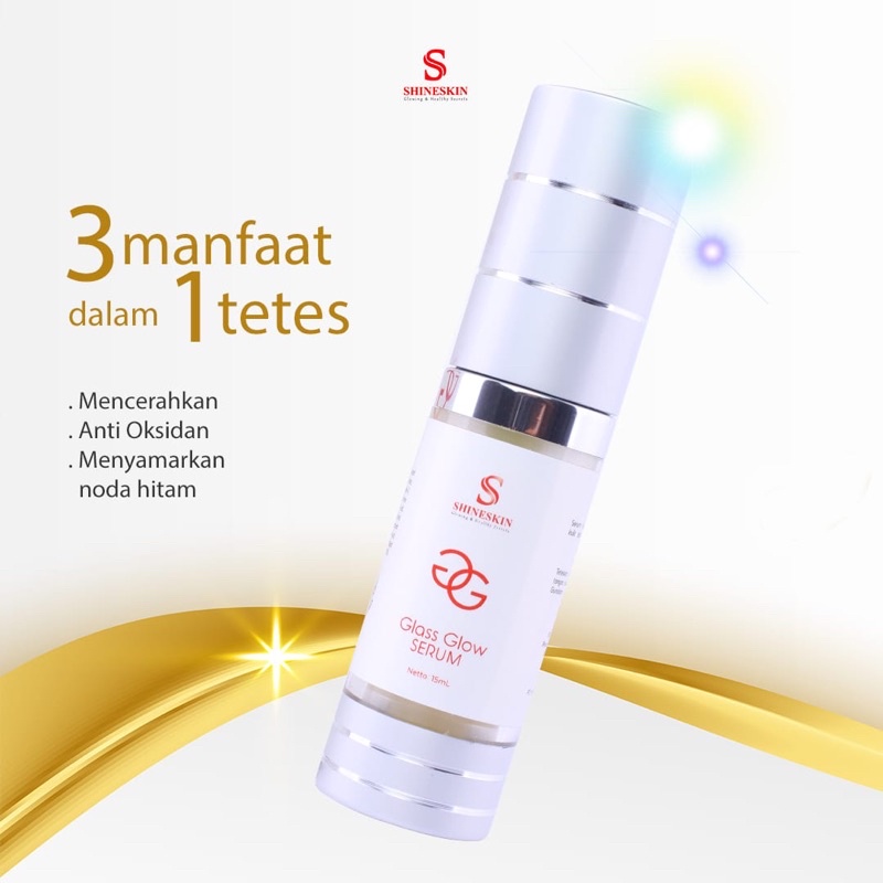 SHINESKIN serum glass glow serum glowing BPOM dan halal
