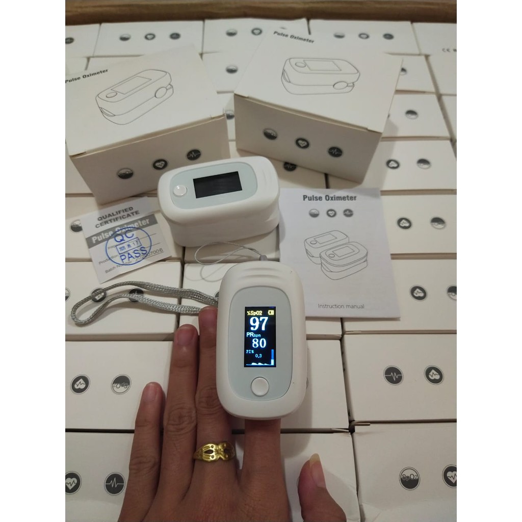 Pulse oximeter fingertip OX-201 pengukur kadar oksigen detak jantung - OXI201