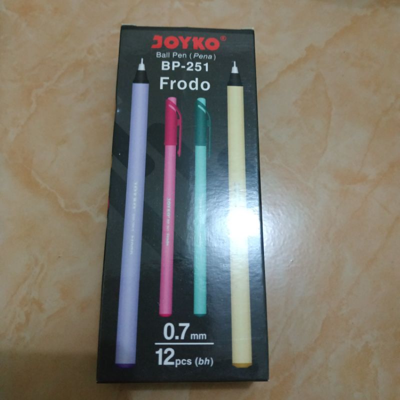

( 1 pcs ) Pulpen Joyko Frodo BP 251 / Ball Pen BP-251 Hitam 0.7 mm