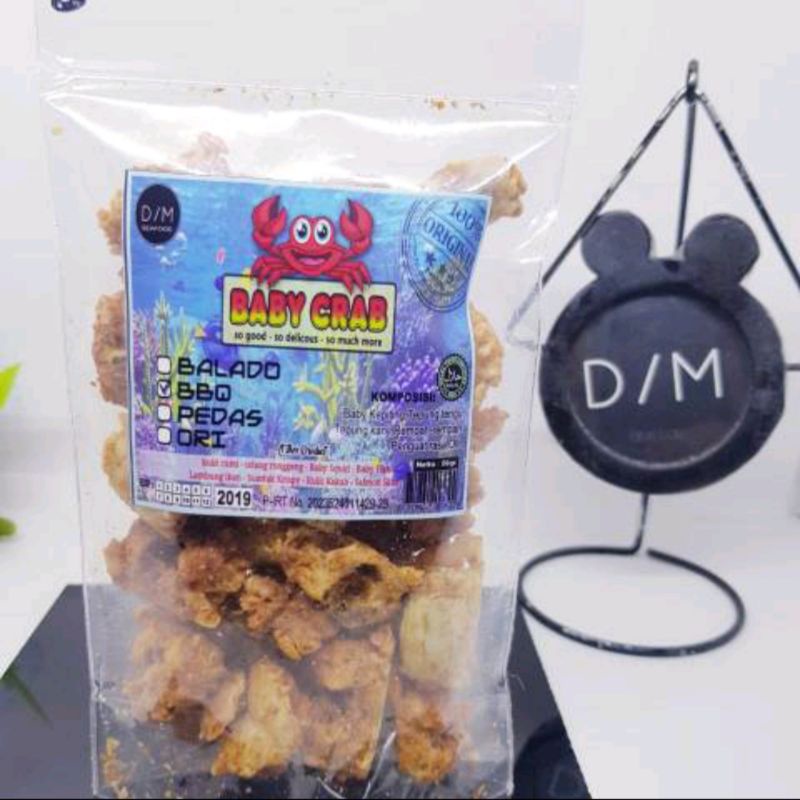 

babycrab kemasan 50gr , babycrab crispy , babycrab tanpa supit , camilan , camilan babycrab , camilan seafood , snack seafood , camilan lezat , snack lezat , babycrab