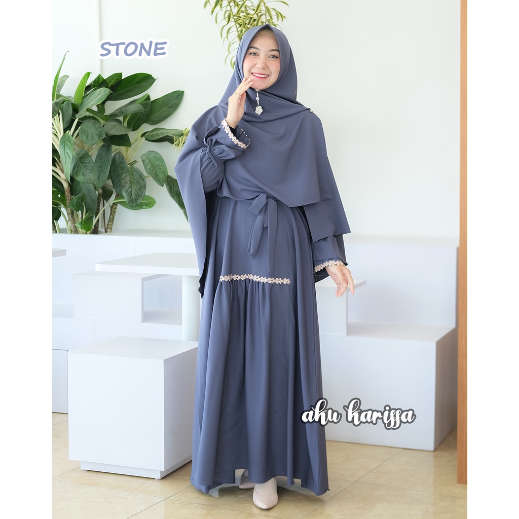 Gamis Aku Karissa Original - Gamis Lebaran Zaina Syari-1