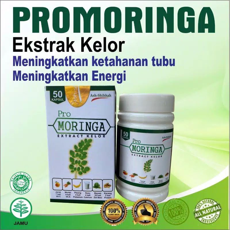 

Pro Moringa Ekstrak Kelor Ash Shihhah / Kapsul Kelor Moringa