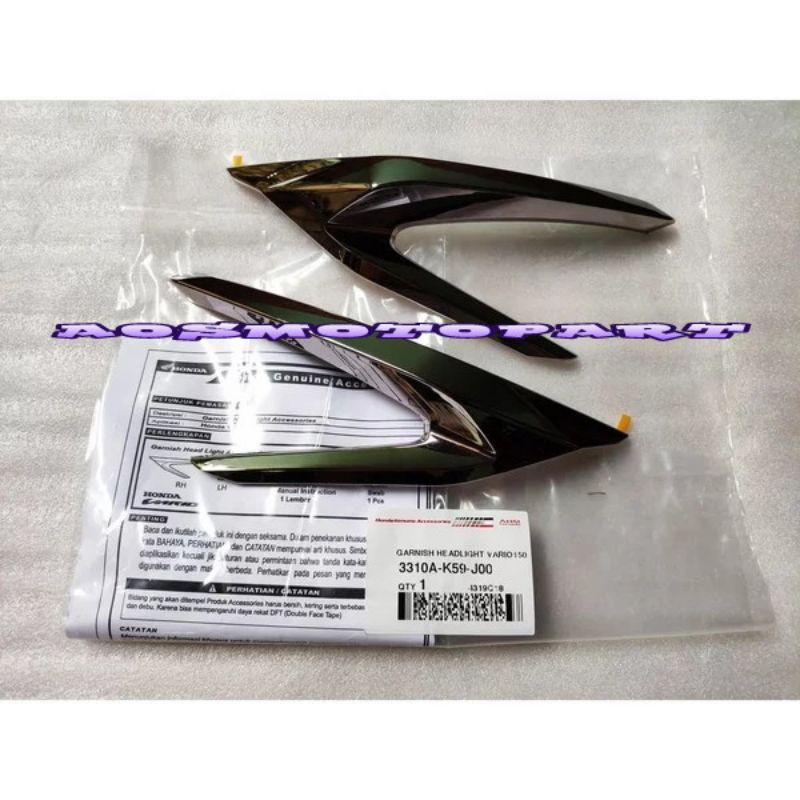 garnish headlight new vario 125-150 garnish lampu depan new Vario ORI resmi HONDA