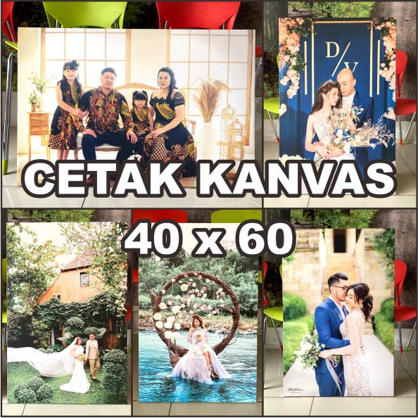 Cetak Kanvas Foto Frameless 40 x 60 cm (termasuk rangka kayu)