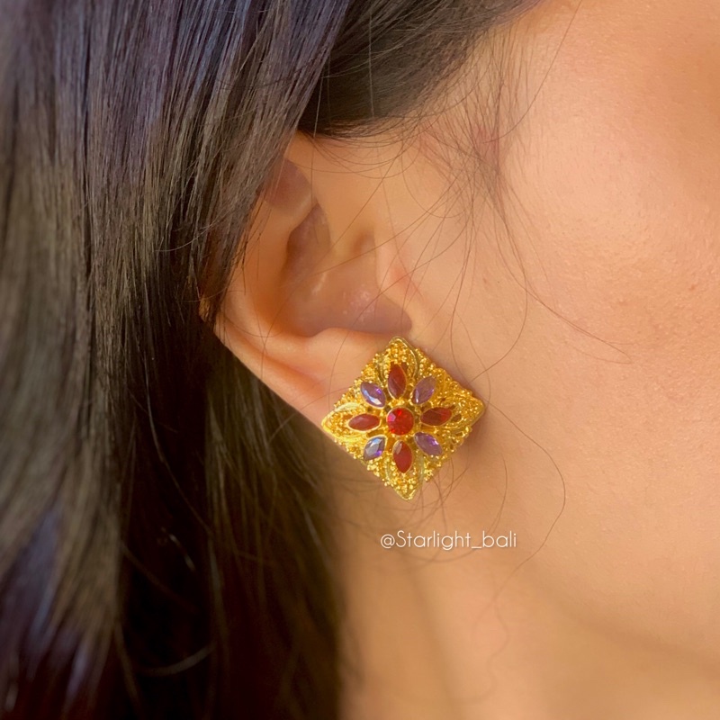 Anting Alpaka Padi Wajik