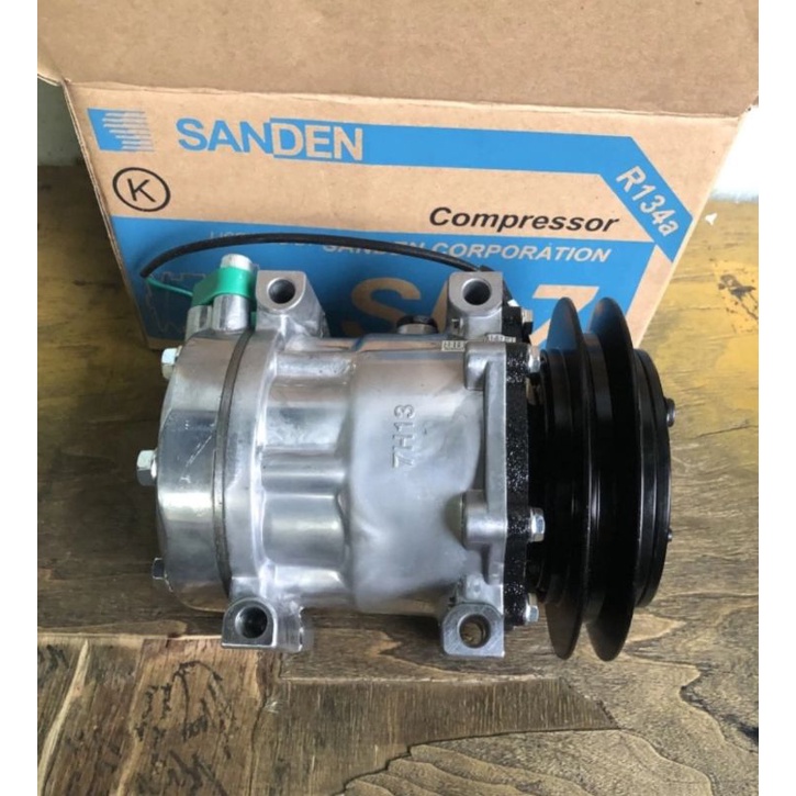 Kompresor AC Kobelco Sk200-8 Sanden Brand. Good quality. R134A