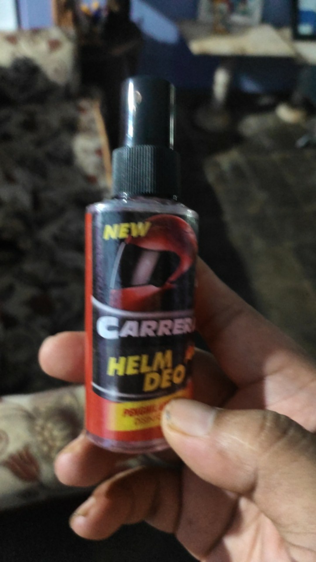 Parfum Helm  Helmet Disinfectant Pengharum Anti Jamur Kuman Bakteri - Kuning