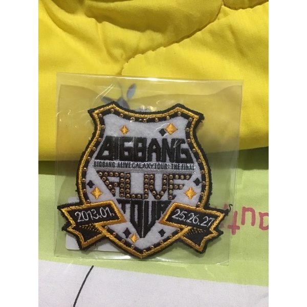 [SEALED] BIG BANG G-DRAGON TAEYANG YG OFFICIAL PATCH WAPPEN 2013 ALIVE TOUR ORIGINAL