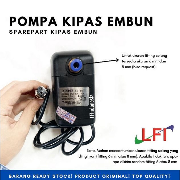 Sparepart Pompa Air Kipas Embun
