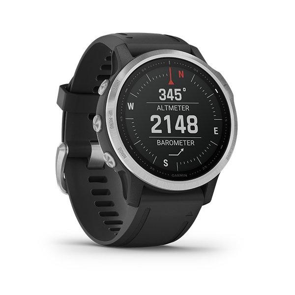 Garmin Fenix 6S Silver with Black Band Original Garansi Resmi TAM 2 Tahun