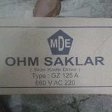 Ohm saklar mde 125 Ampere Ohm saklar 125 A MDE