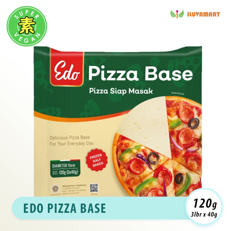 

Edo Pizza Base 120gr Roti Pizza Siap Masak D15cm Dough Bread