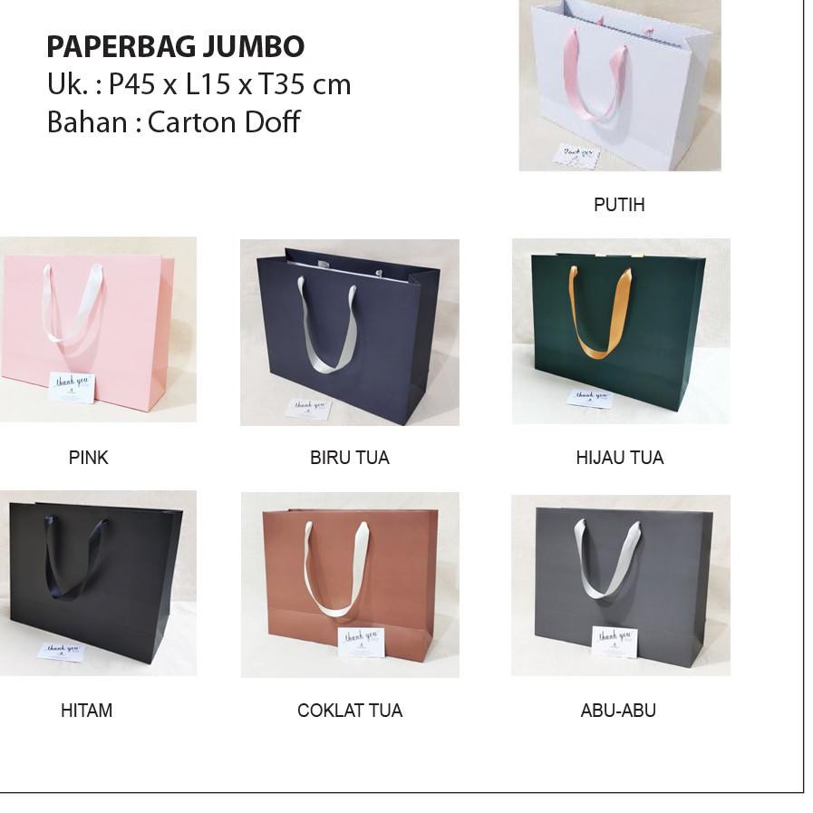 

Flash Sale!! KODE-713 Premium Paperbag BESAR & JUMBO/Kantong kado