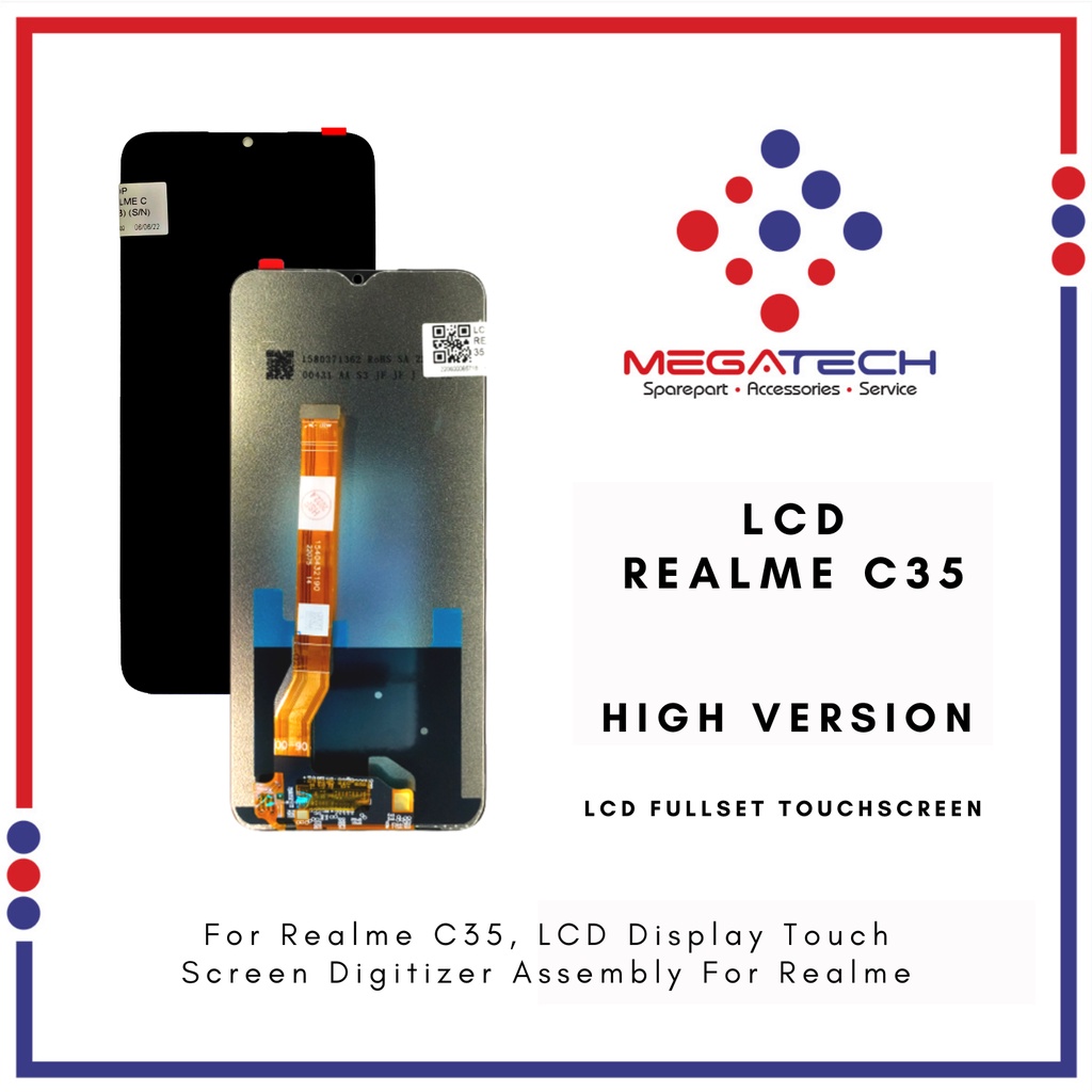 LCD Realme C35 Fullset Touchscreen