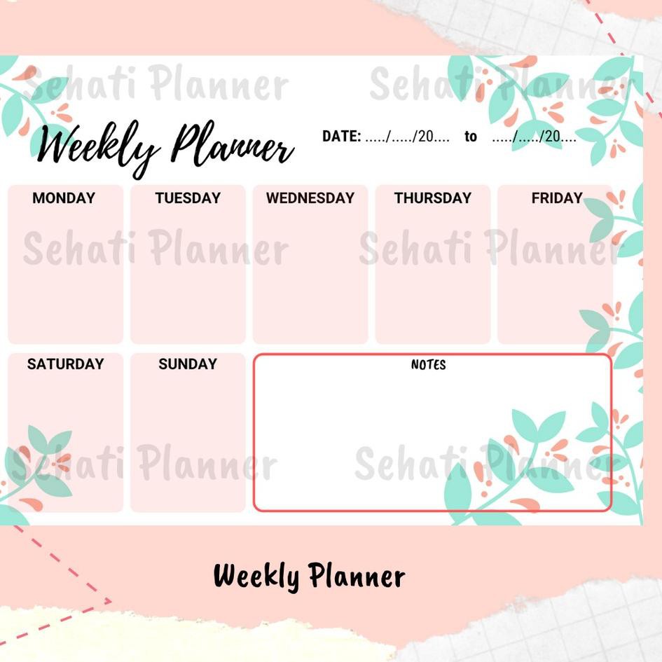 

Terlaku. ZIZ7 Daily Planner A5 & B5 Kertas Binder Loose Leaf / Bullet Journal / Sehati Planner 7N Pr