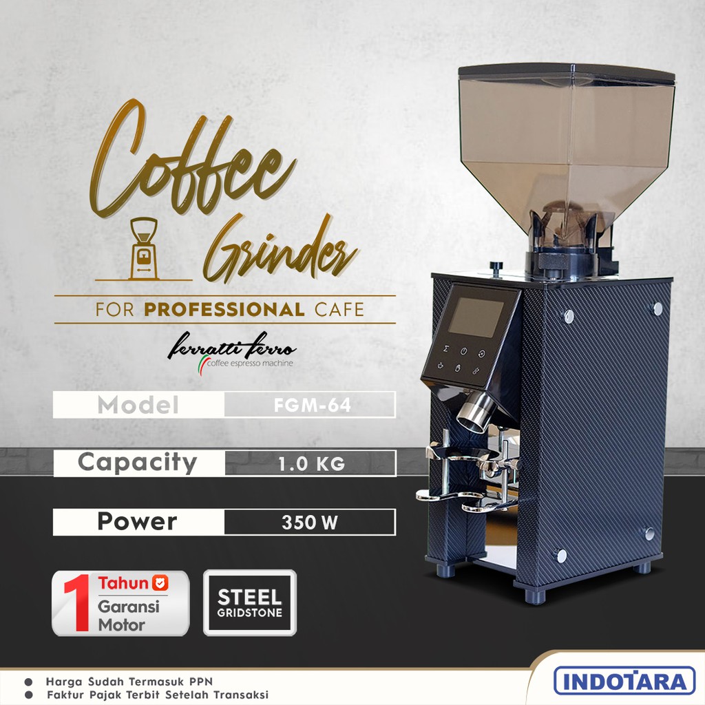 Coffee Grinder Machine / Alat Penggiling Kopi Ferratti Ferro FGM64