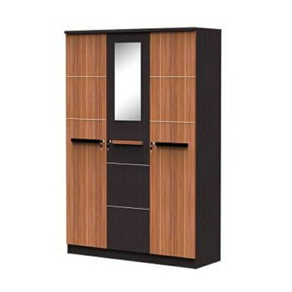 lemari pakaian gantung kayu lemari 3 pintu