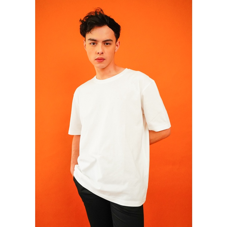 KENT&CREW Kaos Pria Putih - C-AHBF10-A1
