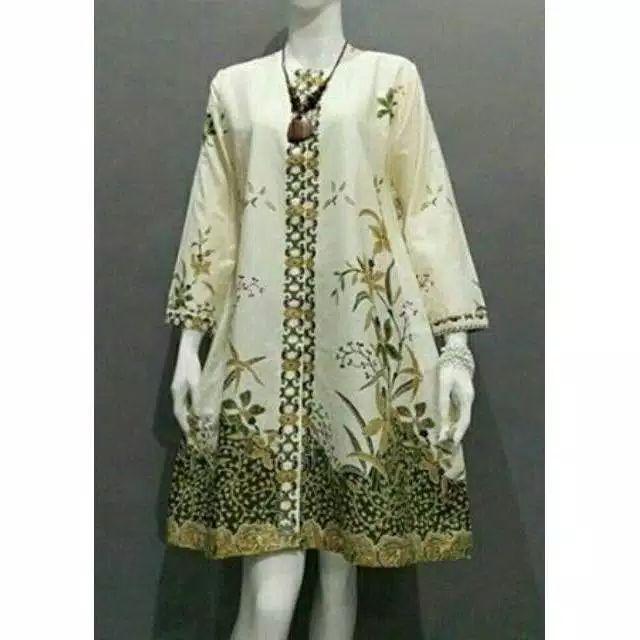 Tunik Batik Jumbo / Dress Batik Wanita Terbaru S M L Xl Xxl 3xl 4xl 5xl